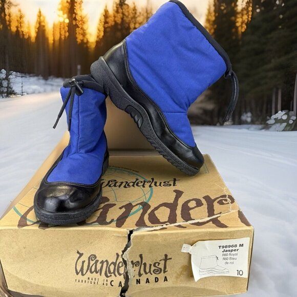 Wanderlust Shoes - ✅ Womens 10M Wanderlust Winter Boots Royal Blue Pull On Waterproof Snow *DISPLAY
